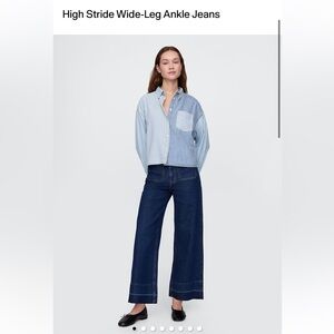 GAP Dark Blue Wide-Leg Jeans